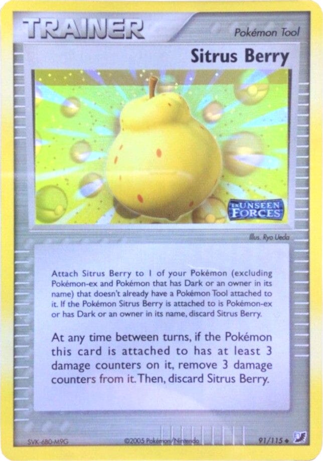 Sitrus Berry (91/115) (Stamped) [EX: Unseen Forces] Pokemon Single Pokémon  | Multizone: Comics And Games