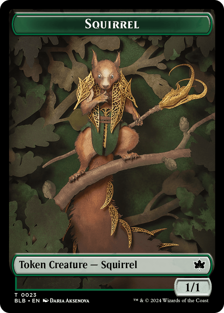 Squirrel // Starscape Cleric Double-Sided Token [Bloomburrow Tokens] MTG Single Magic: The Gathering  | Multizone: Comics And Games
