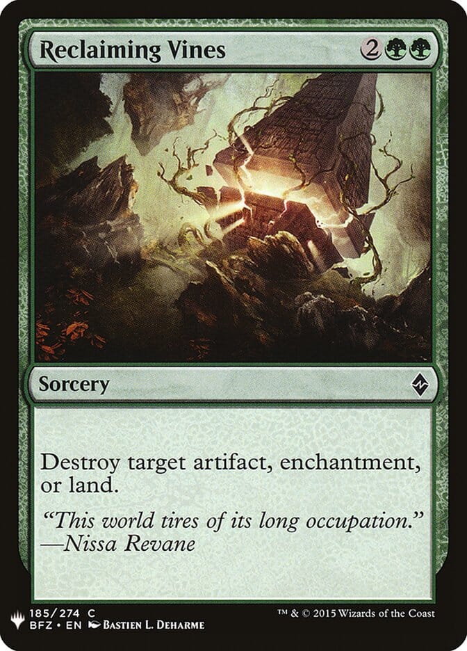 Reclaiming Vines [Mystery Booster] MTG Single Magic: The Gathering  | Multizone: Comics And Games