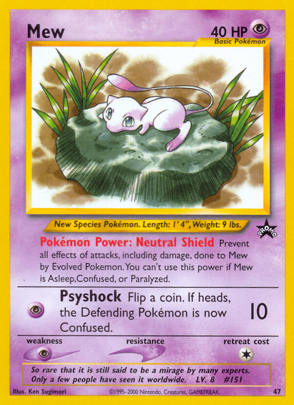 Mew (47) [Wizards of the Coast: Black Star Promos] Pokemon Single Pokémon  | Multizone: Comics And Games