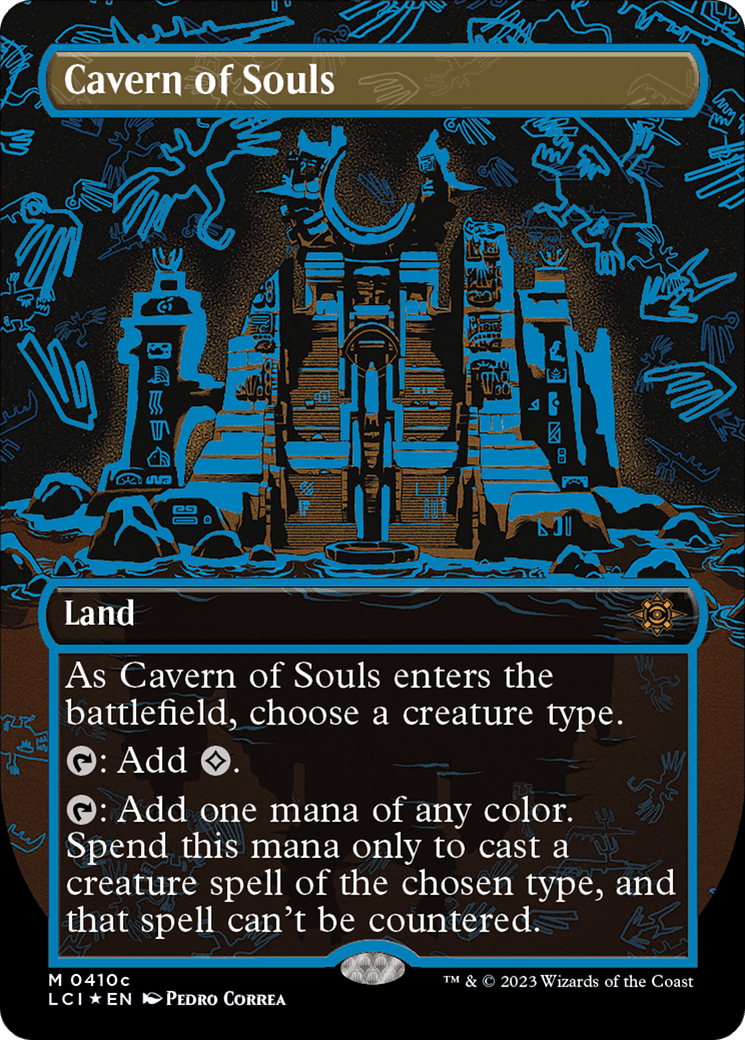 Cavern of Souls (0410c) (Borderless) [The Lost Caverns of Ixalan] MTG Single Magic: The Gathering  | Multizone: Comics And Games