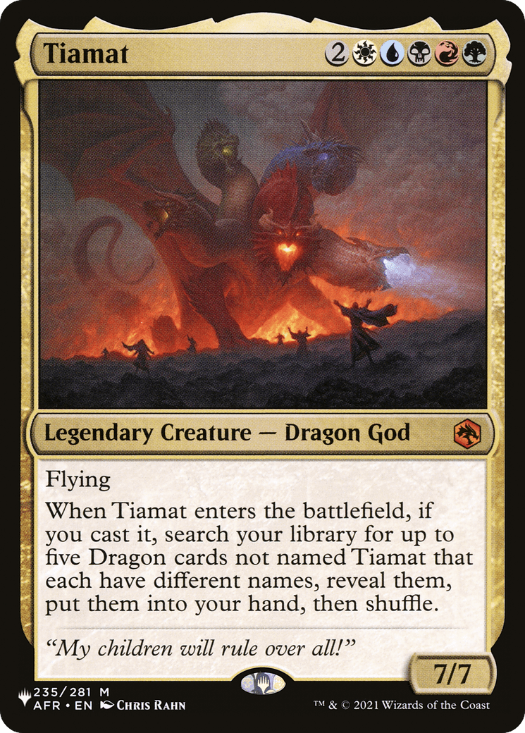 Tiamat [The List] MTG Single Magic: The Gathering  | Multizone: Comics And Games