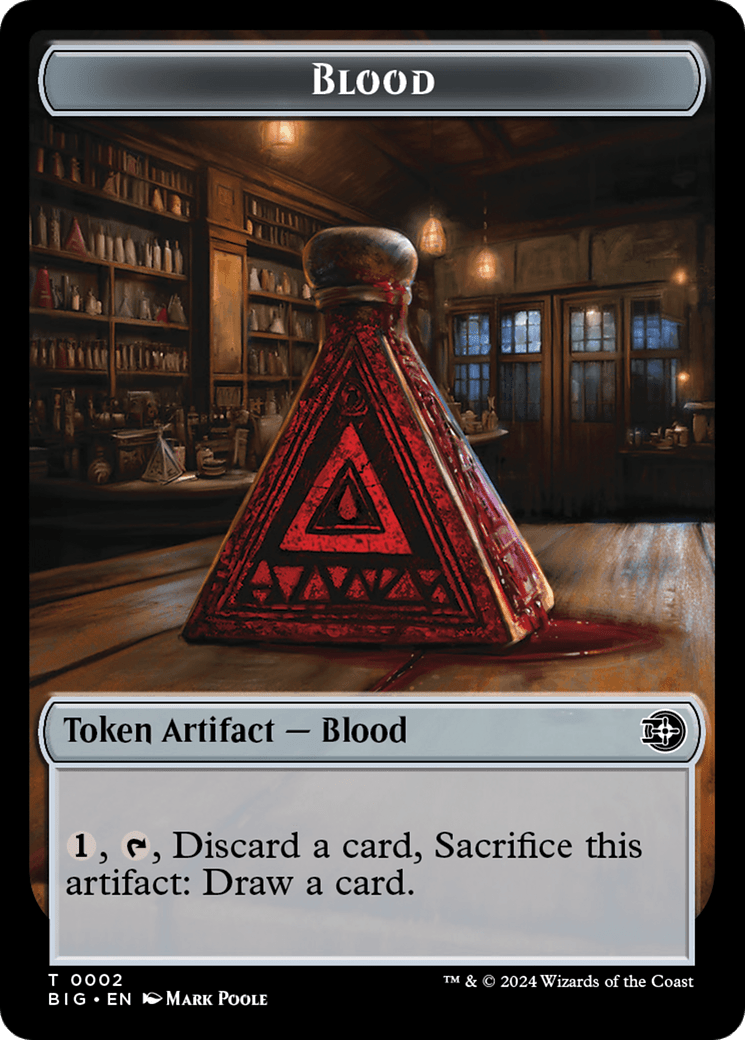 Blood Token [Outlaws of Thunder Junction: The Big Score Tokens] MTG Single Magic: The Gathering  | Multizone: Comics And Games