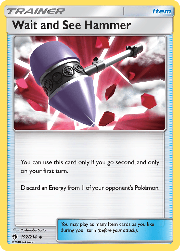 Wait and See Hammer (192/214) [Sun & Moon: Lost Thunder] Pokemon Single Pokémon  | Multizone: Comics And Games