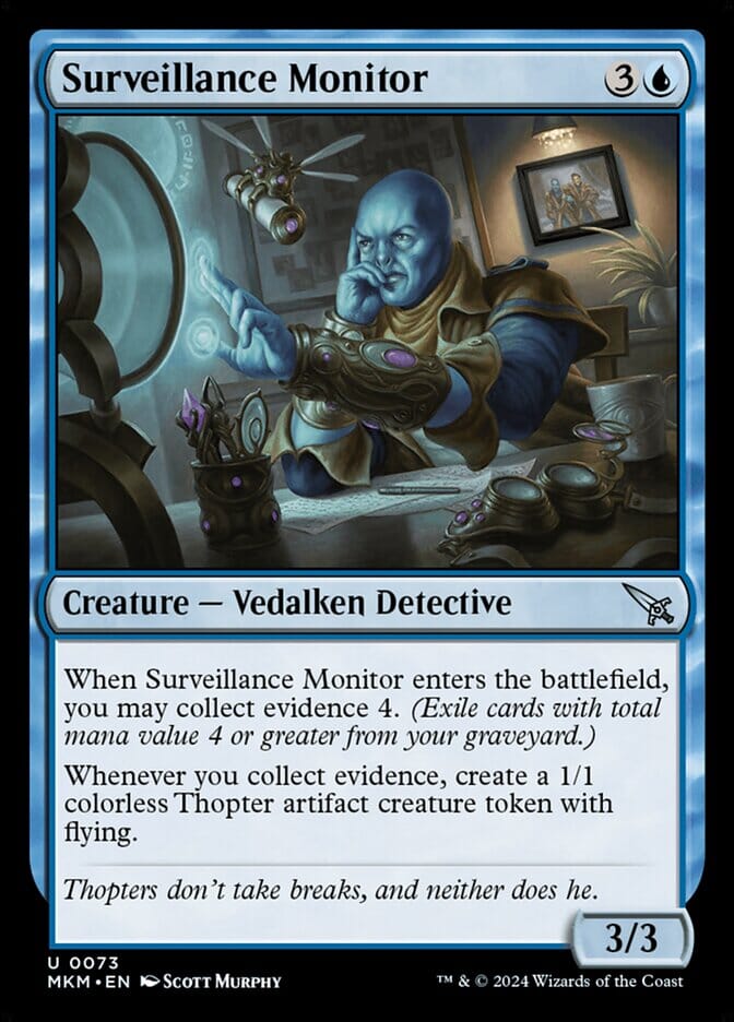 Surveillance Monitor (Black) [Murders at Karlov Manor] MTG Single Magic: The Gathering  | Multizone: Comics And Games