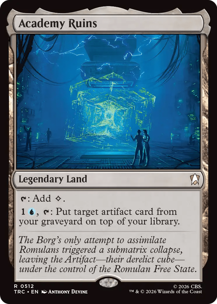 Academy Ruins (Surge Foil) [Star Trek Commander] MTG Single Magic: The Gathering  | Multizone: Comics And Games