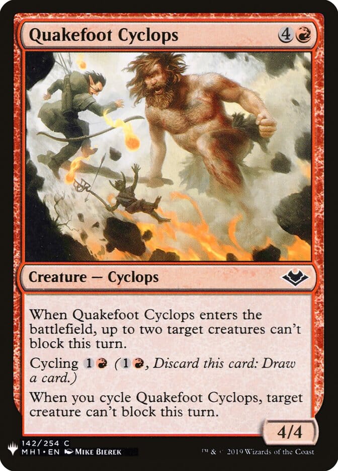 Quakefoot Cyclops [Mystery Booster] MTG Single Magic: The Gathering  | Multizone: Comics And Games