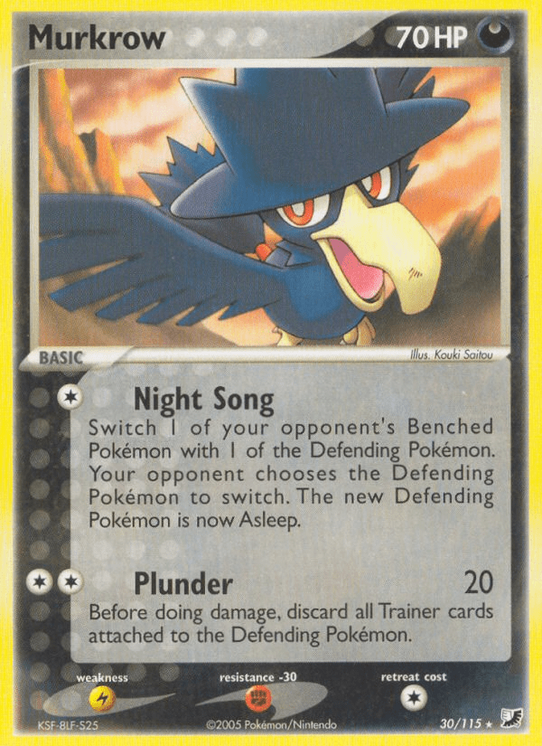 Murkrow (30/115) [EX: Unseen Forces] Pokemon Single Pokémon  | Multizone: Comics And Games