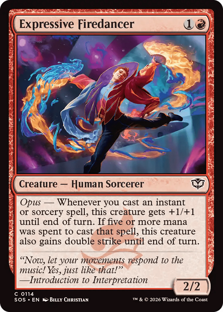 Expressive Firedancer [Secrets of Strixhaven] MTG Single Magic: The Gathering  | Multizone: Comics And Games
