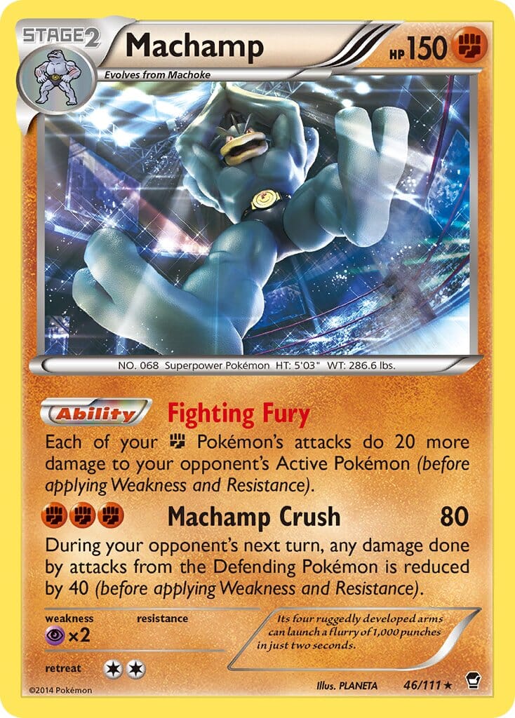 Machamp (46/111) (Cosmos Holo) (Blister Exclusive) [XY: Furious Fists] Pokemon Single Pokémon  | Multizone: Comics And Games