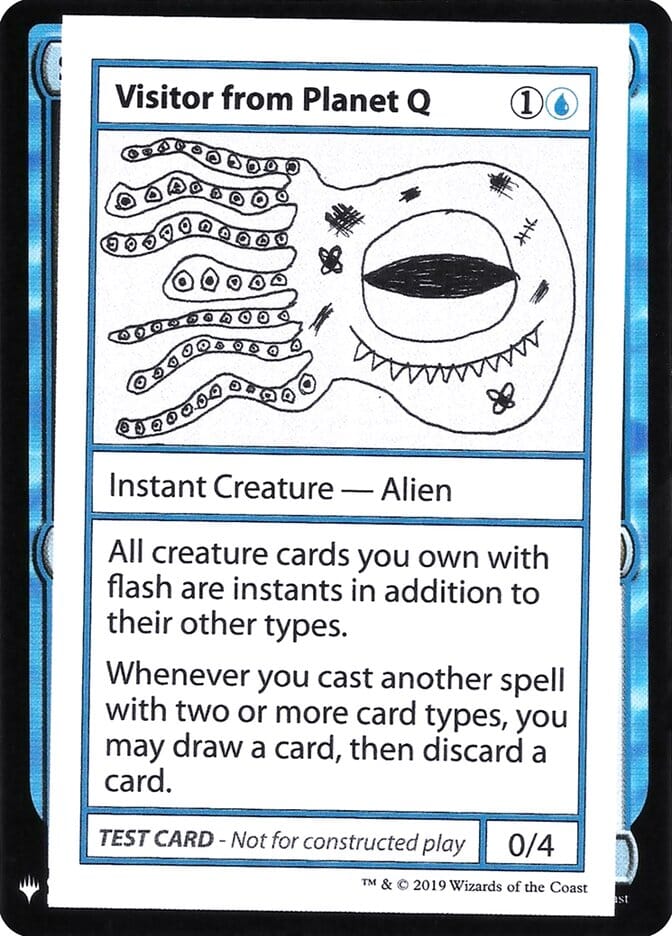 Visitor from Planet Q [Mystery Booster Playtest Cards] MTG Single Magic: The Gathering  | Multizone: Comics And Games