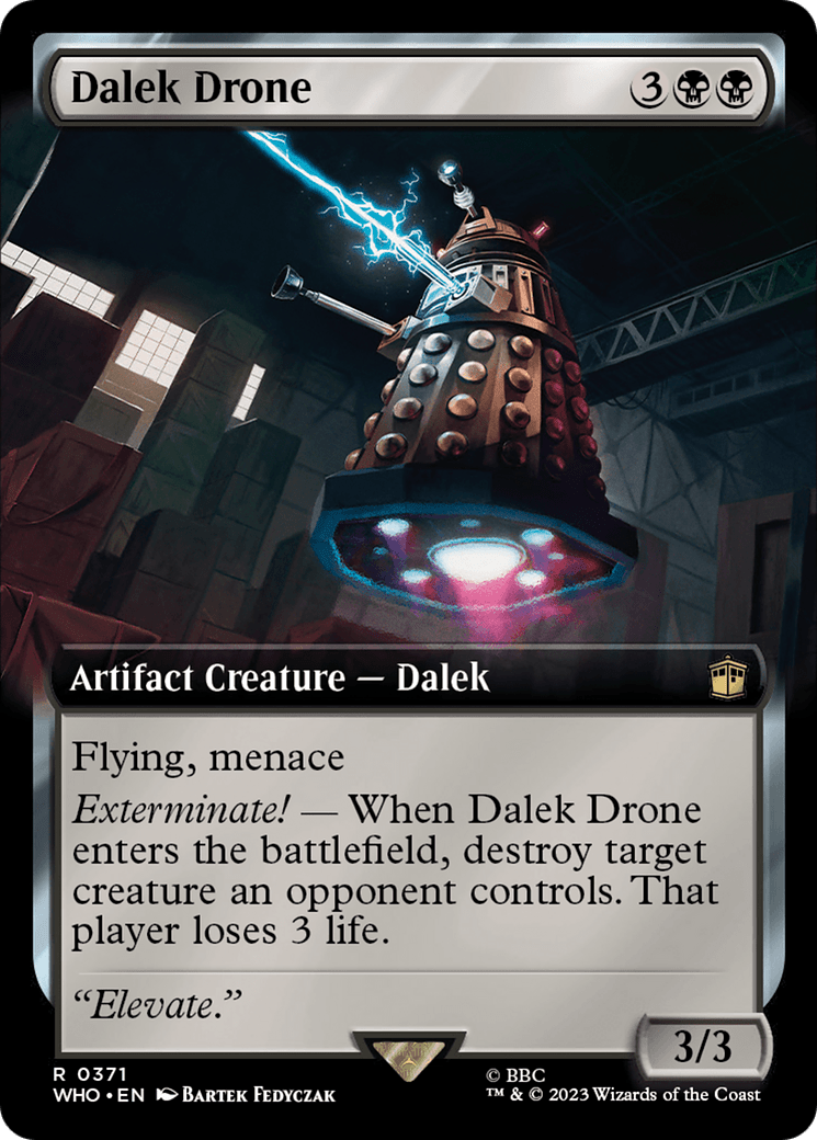 Dalek Drone (Extended Art) [Doctor Who] MTG Single Magic: The Gathering  | Multizone: Comics And Games