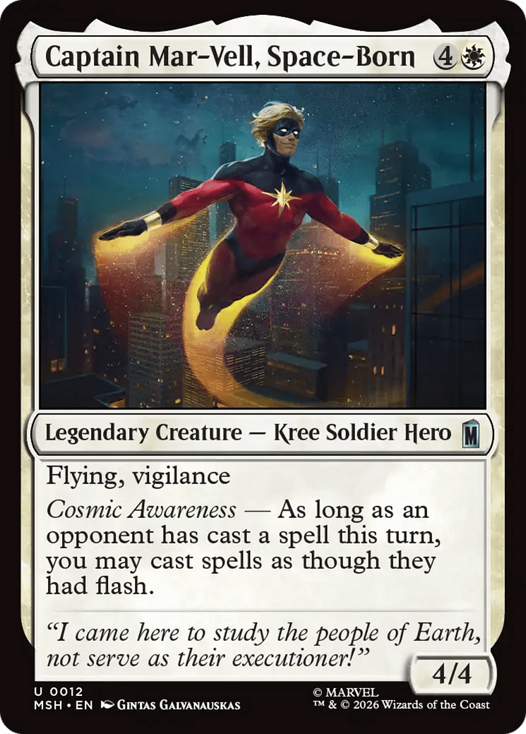Captain Mar-Vell, Space-Born [Marvel Super Heroes] MTG Single Magic: The Gathering  | Multizone: Comics And Games