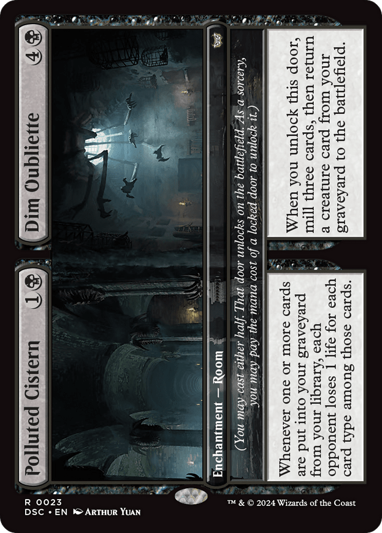Polluted Cistern // Dim Oubliette [Duskmourn: House of Horror Commander] MTG Single Magic: The Gathering  | Multizone: Comics And Games