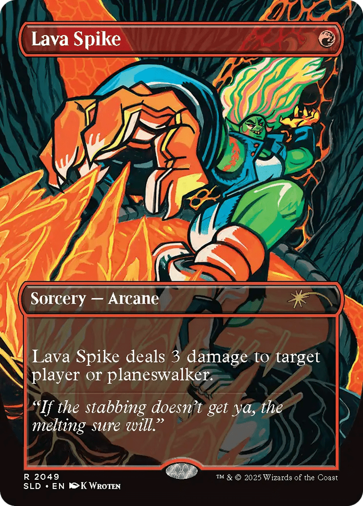 Lava Spike (2049) [Secret Lair Drop Series] MTG Single Magic: The Gathering  | Multizone: Comics And Games