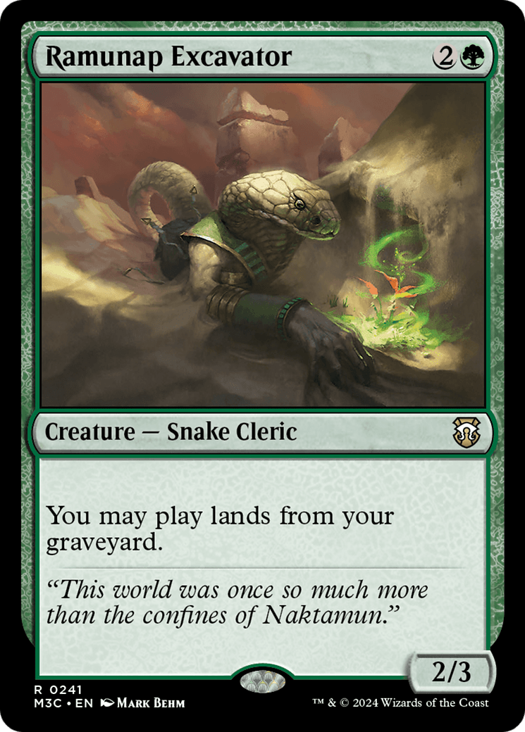 Ramunap Excavator (Ripple Foil) [Modern Horizons 3 Commander] MTG Single Magic: The Gathering  | Multizone: Comics And Games