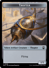 Aetherborn (Ripple Foil) // Thopter Double-Sided Token [Modern Horizons 3 Commander Tokens] MTG Single Magic: The Gathering  | Multizone: Comics And Games