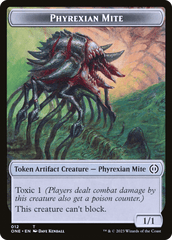 Phyrexian Mite Token (012) // Phyrexian Golem Double-Sided Token [Phyrexia: All Will Be One Tokens] MTG Single Magic: The Gathering  | Multizone: Comics And Games