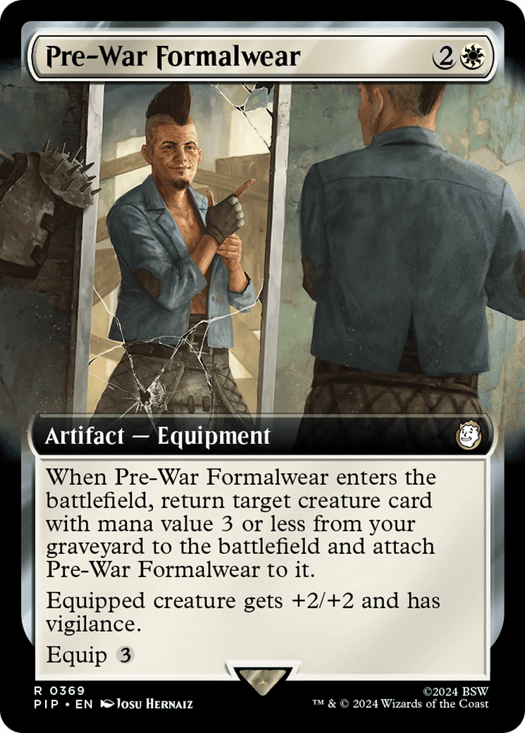 Pre-War Formalwear (Extended Art) [Fallout] MTG Single Magic: The Gathering  | Multizone: Comics And Games