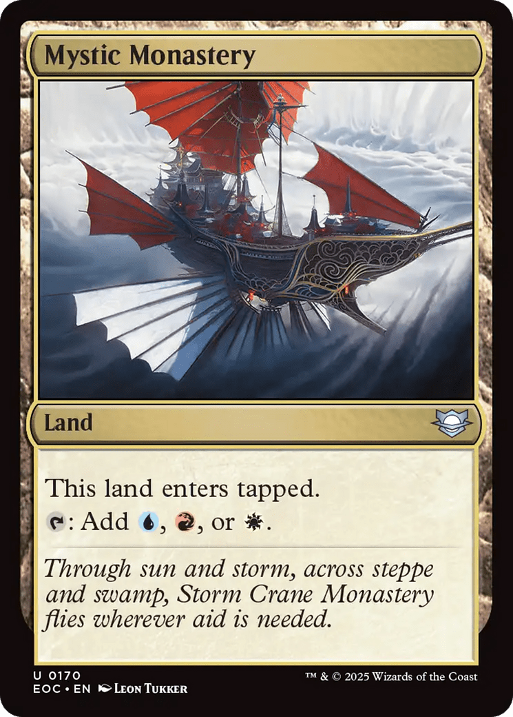 Mystic Monastery [Edge of Eternities Commander] MTG Single Magic: The Gathering  | Multizone: Comics And Games