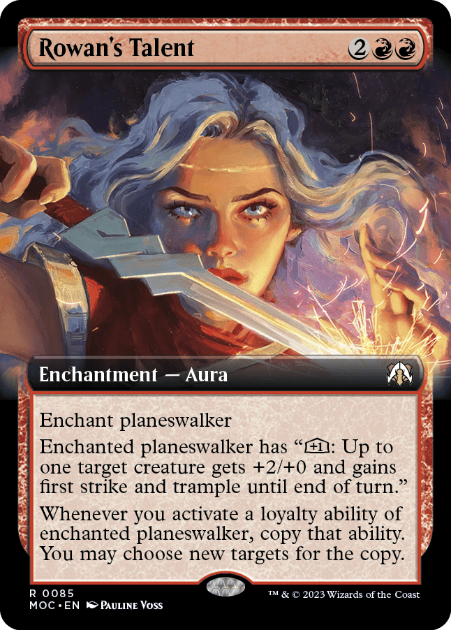 Rowan's Talent (Extended Art) [March of the Machine Commander] MTG Single Magic: The Gathering  | Multizone: Comics And Games