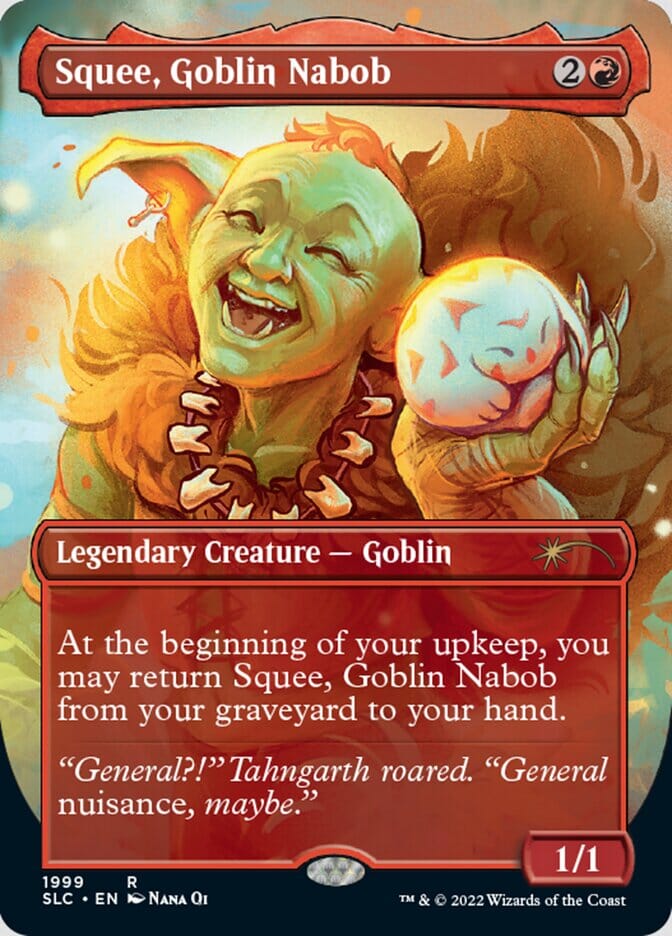 Squee, Goblin Nabob (Borderless) [Secret Lair Countdown Kit] MTG Single Magic: The Gathering  | Multizone: Comics And Games
