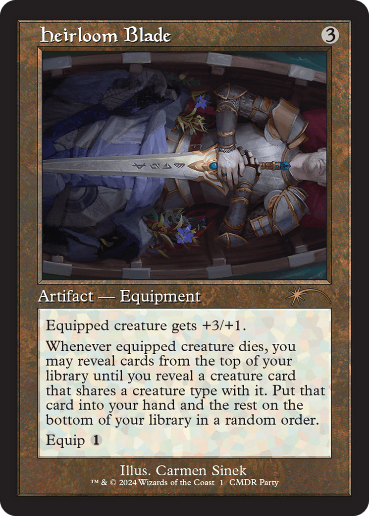 Heirloom Blade (Retro Frame) [Wizards Play Network 2024] MTG Single Magic: The Gathering  | Multizone: Comics And Games
