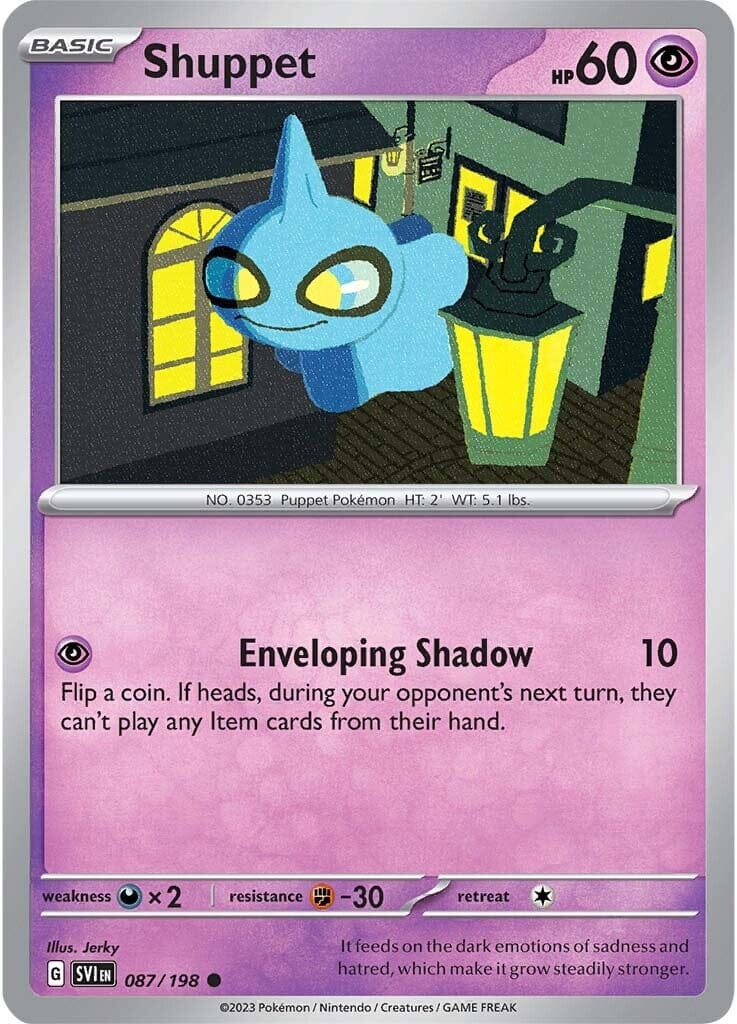 Shuppet (087/198) [Scarlet & Violet: Base Set] Pokemon Single Pokémon  | Multizone: Comics And Games