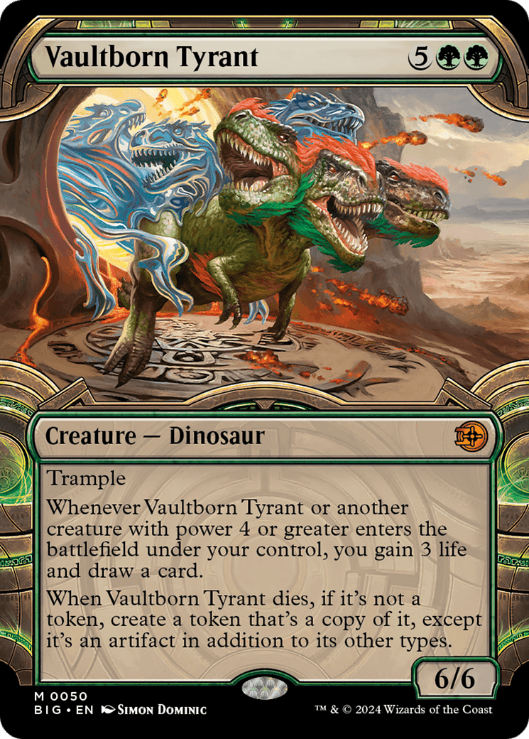 Vaultborn Tyrant (Showcase) [Outlaws of Thunder Junction: The Big Score] MTG Single Magic: The Gathering  | Multizone: Comics And Games