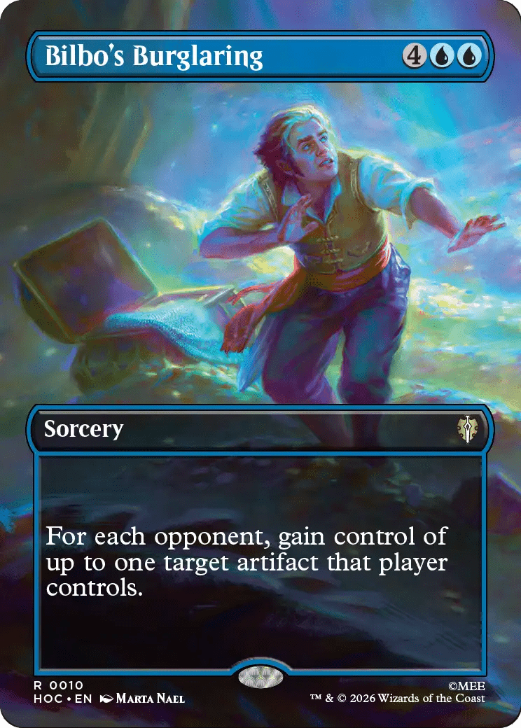 Bilbo's Burglaring (Borderless) [The Hobbit: Eternal-Legal] MTG Single Magic: The Gathering  | Multizone: Comics And Games