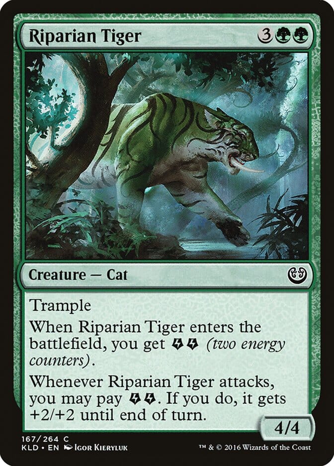 Riparian Tiger [Kaladesh] MTG Single Magic: The Gathering  | Multizone: Comics And Games