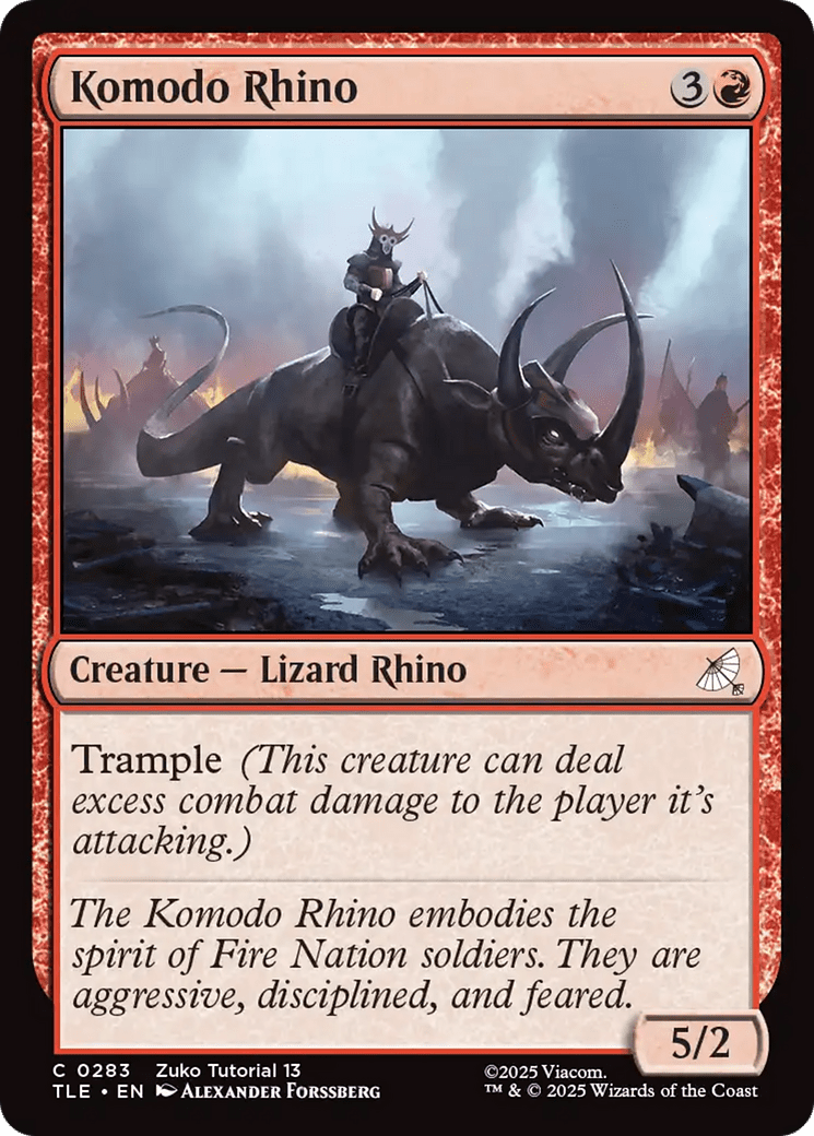 Komodo Rhino (0283) [Avatar: The Last Airbender: Eternal-Legal] MTG Single Magic: The Gathering  | Multizone: Comics And Games