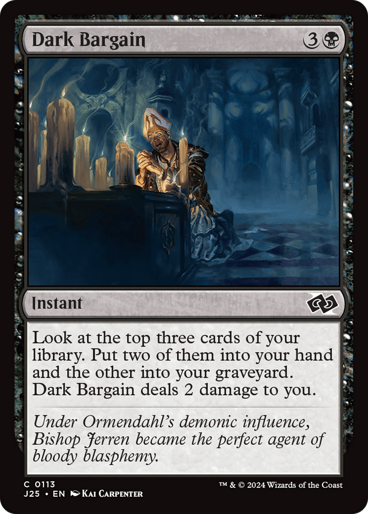 Dark Bargain [Foundations Jumpstart] MTG Single Magic: The Gathering  | Multizone: Comics And Games