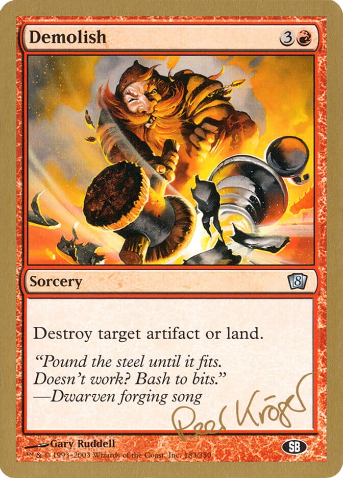 Demolish (Peer Kroger) (SB) [World Championship Decks 2003] MTG Single Magic: The Gathering  | Multizone: Comics And Games