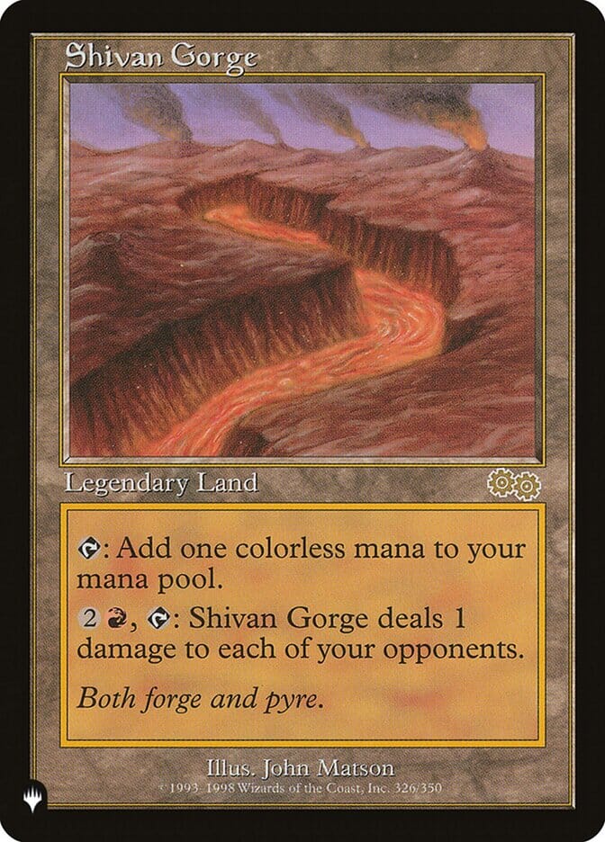 Shivan Gorge [The List] MTG Single Magic: The Gathering  | Multizone: Comics And Games