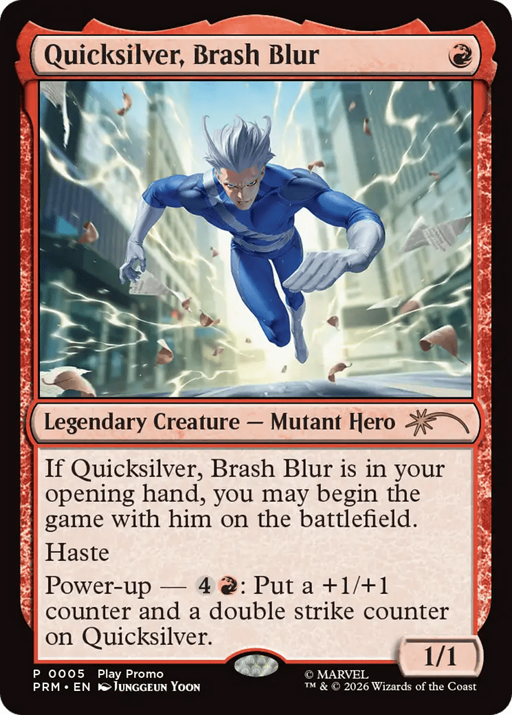 Quicksilver, Brash Blur [Standard Showdown Promos] MTG Single Magic: The Gathering  | Multizone: Comics And Games