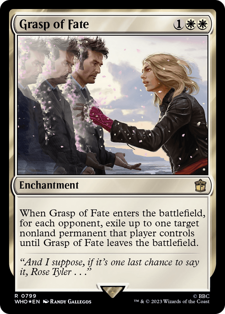 Grasp of Fate (Surge Foil) [Doctor Who] MTG Single Magic: The Gathering  | Multizone: Comics And Games