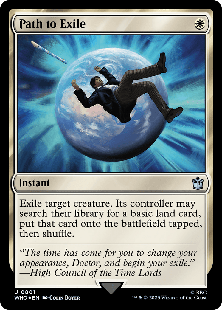 Path to Exile (Surge Foil) [Doctor Who] MTG Single Magic: The Gathering  | Multizone: Comics And Games