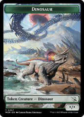 Soldier // Dinosaur Double-Sided Token [March of the Machine Tokens] MTG Single Magic: The Gathering  | Multizone: Comics And Games