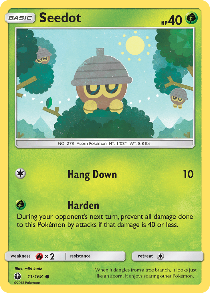 Seedot (11/168) [Sun & Moon: Celestial Storm] Pokemon Single Pokémon  | Multizone: Comics And Games