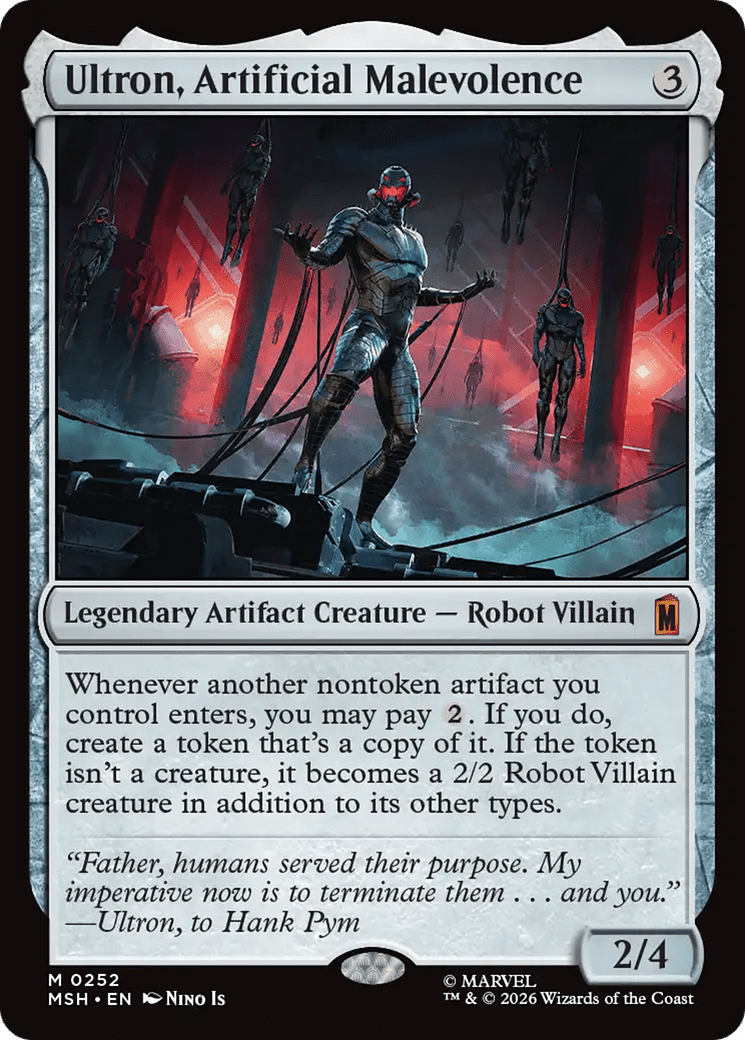 Ultron, Artificial Malevolence [Marvel Super Heroes] MTG Single Magic: The Gathering  | Multizone: Comics And Games