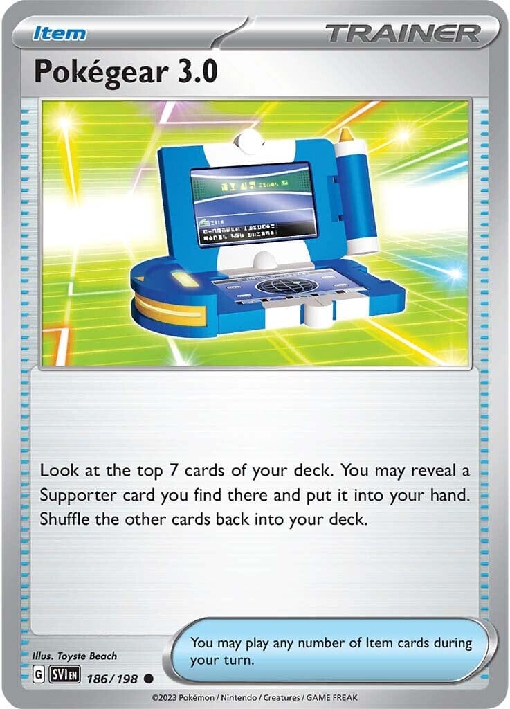 Pokegear 3.0 (186/198) [Scarlet & Violet: Base Set] Pokemon Single Pokémon  | Multizone: Comics And Games
