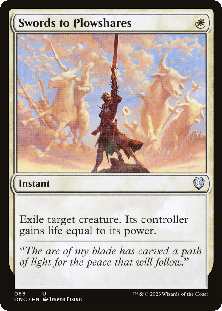Swords to Plowshares [Phyrexia: All Will Be One Commander] MTG Single Magic: The Gathering  | Multizone: Comics And Games
