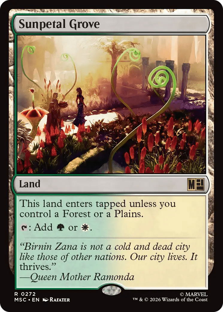 Sunpetal Grove [Marvel Super Heroes Commander] MTG Single Magic: The Gathering  | Multizone: Comics And Games