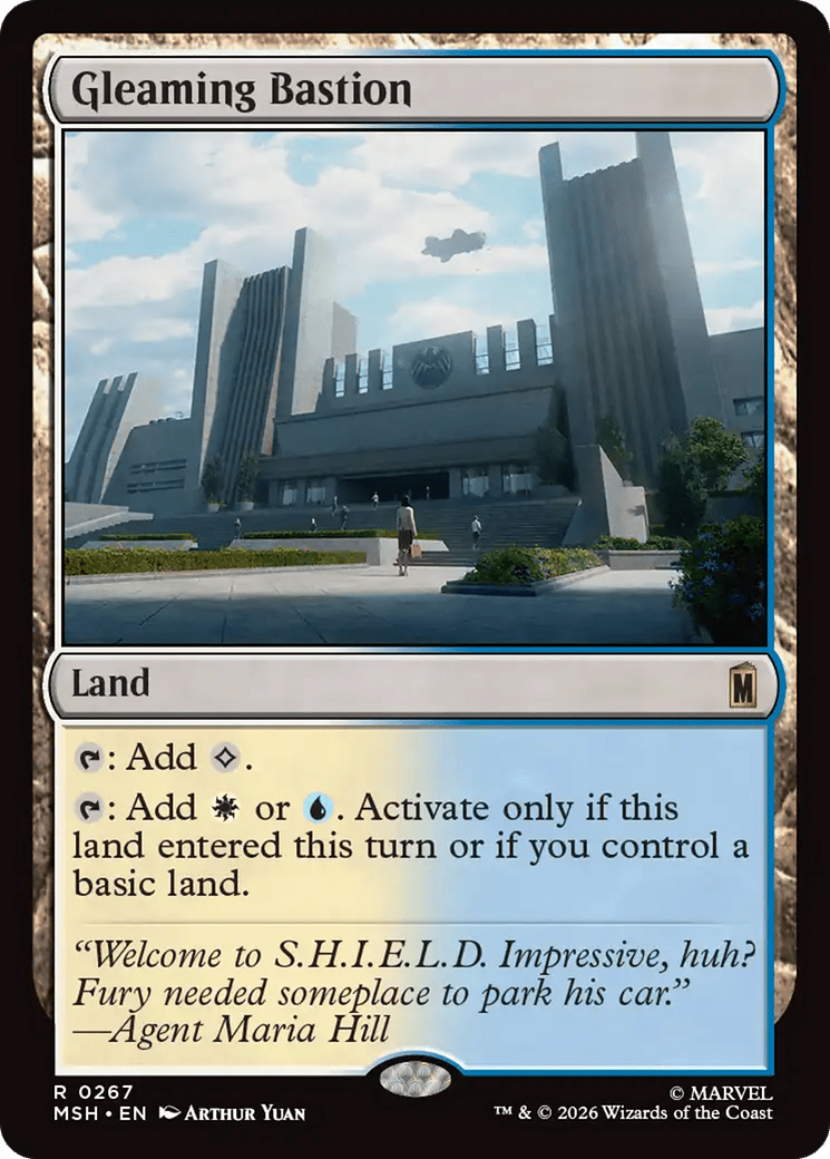 Gleaming Bastion [Marvel Super Heroes] MTG Single Magic: The Gathering  | Multizone: Comics And Games