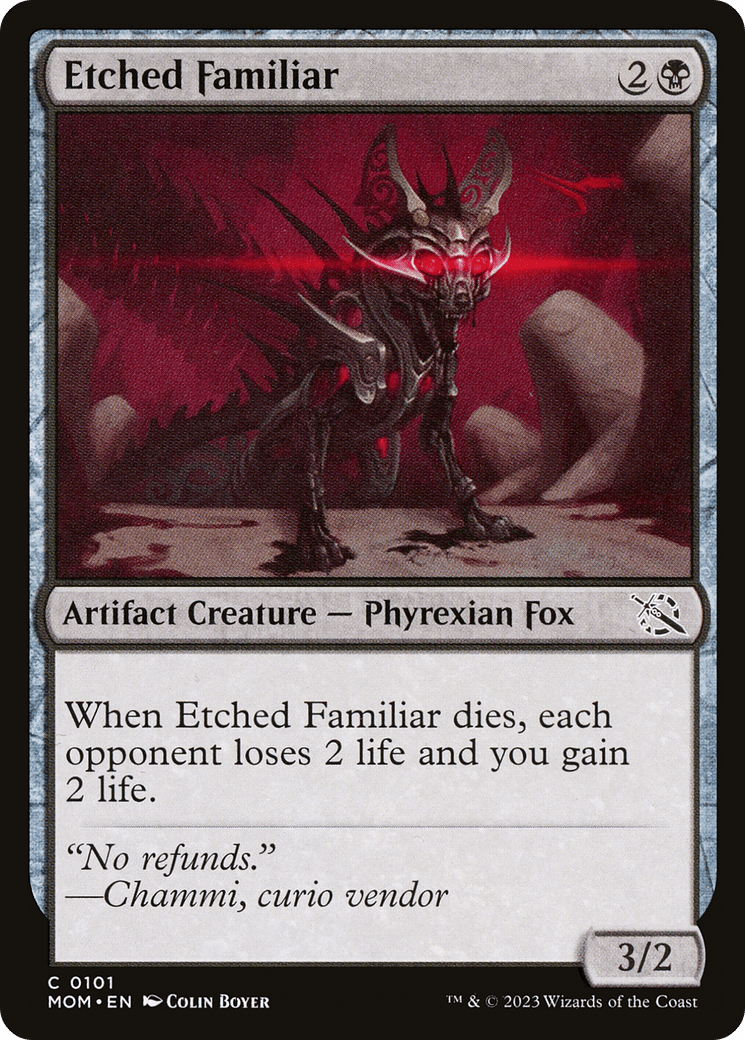 Etched Familiar [March of the Machine] MTG Single Magic: The Gathering  | Multizone: Comics And Games