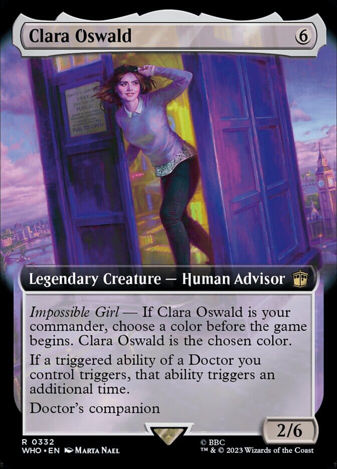 Clara Oswald (Extended Art) [Doctor Who] MTG Single Magic: The Gathering  | Multizone: Comics And Games