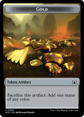 Thopter // Gold Double-Sided Token [March of the Machine Commander Tokens] MTG Single Magic: The Gathering  | Multizone: Comics And Games