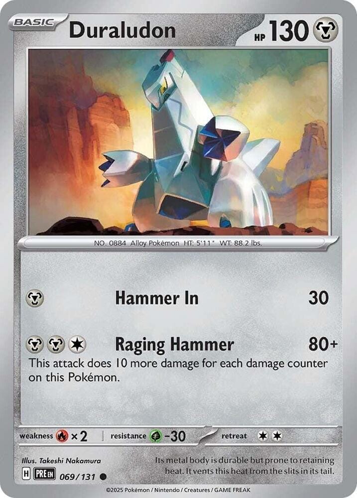 Duraludon (069/131) [Scarlet & Violet: Prismatic Evolutions] Pokemon Single Pokémon  | Multizone: Comics And Games