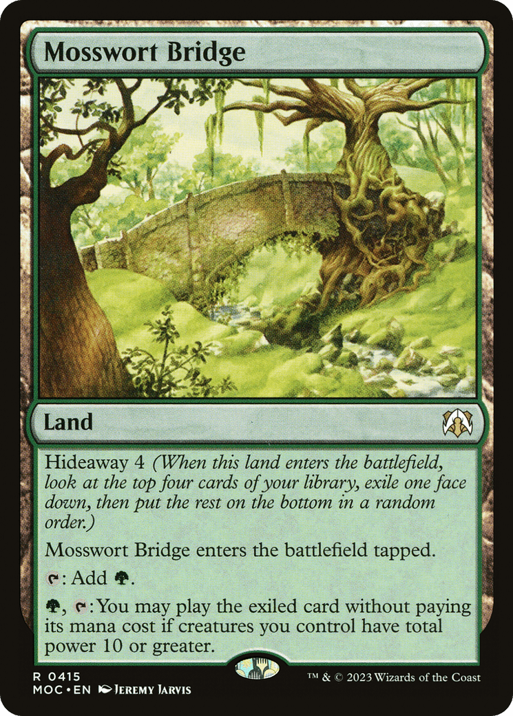 Mosswort Bridge [March of the Machine Commander] MTG Single Magic: The Gathering  | Multizone: Comics And Games